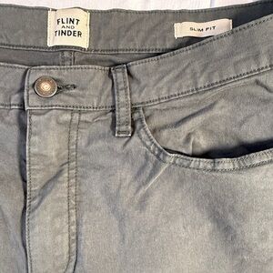 Flint and Tinder Men's Gray Chinos